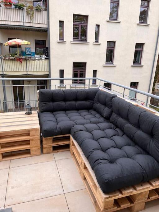 Wunderschoenes Terrassen-Appartement Leipzig Exterior foto