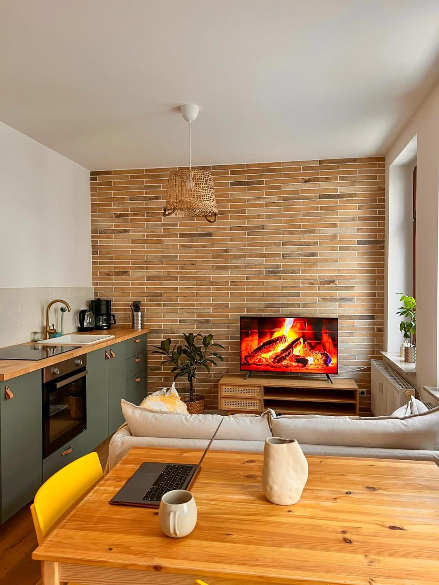 Wunderschoenes Terrassen-Appartement Leipzig Exterior foto